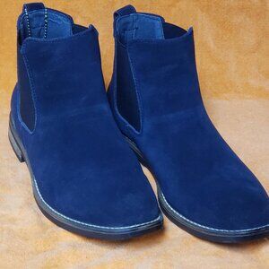 MENS ENZO CHELSEA BLUE SUEDE BOOTS SIZE 10